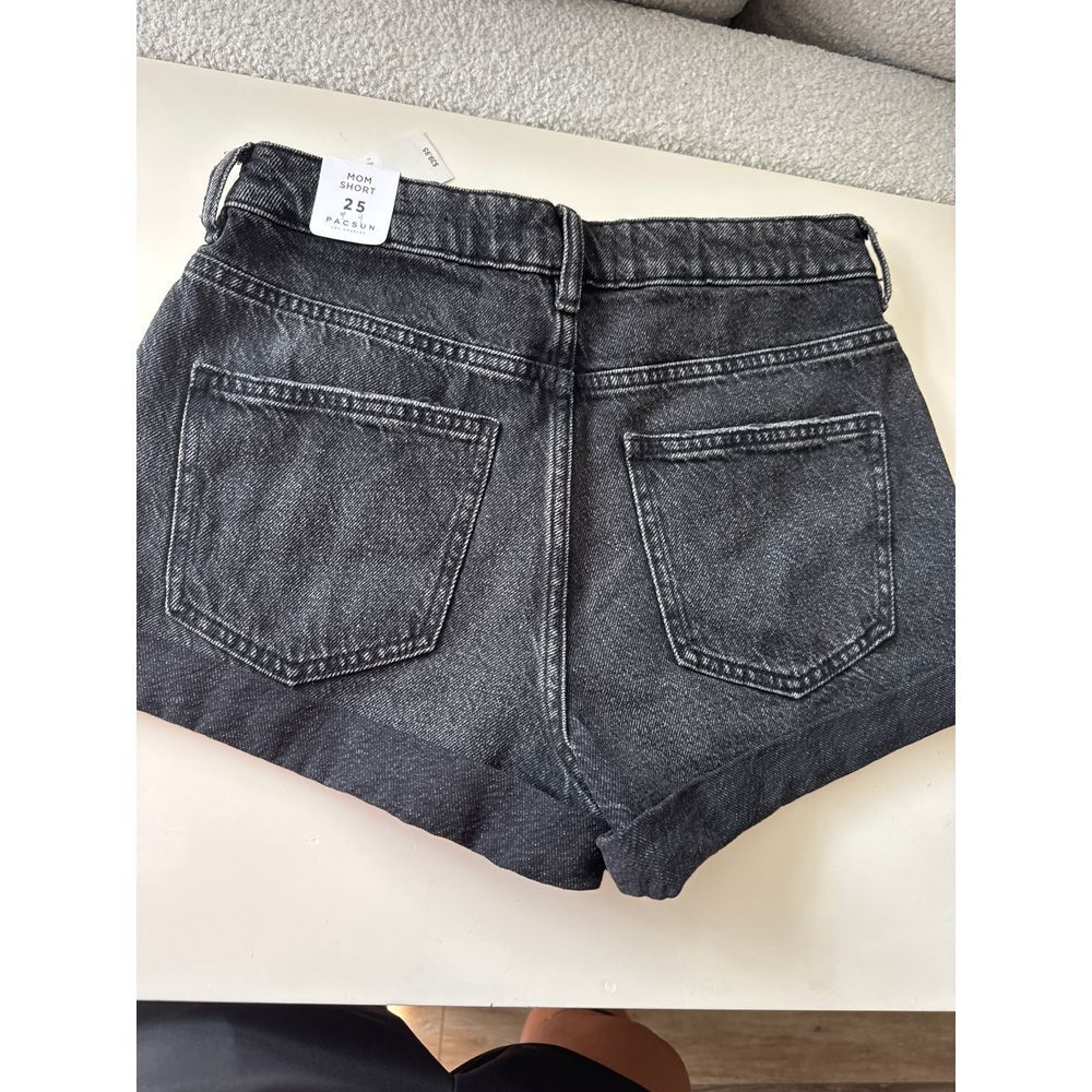 PacSun Washed Black Denim Mom Shorts‎ NWT - Picture 7 of 8
